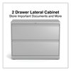 Alera 36 in W 2 Drawer File Cabinets, Light Gray, Legal; Letter 17452